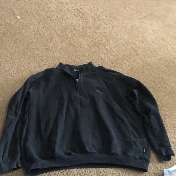 Black sweater quarter zip crest Butte logo - Picture 1 of 3